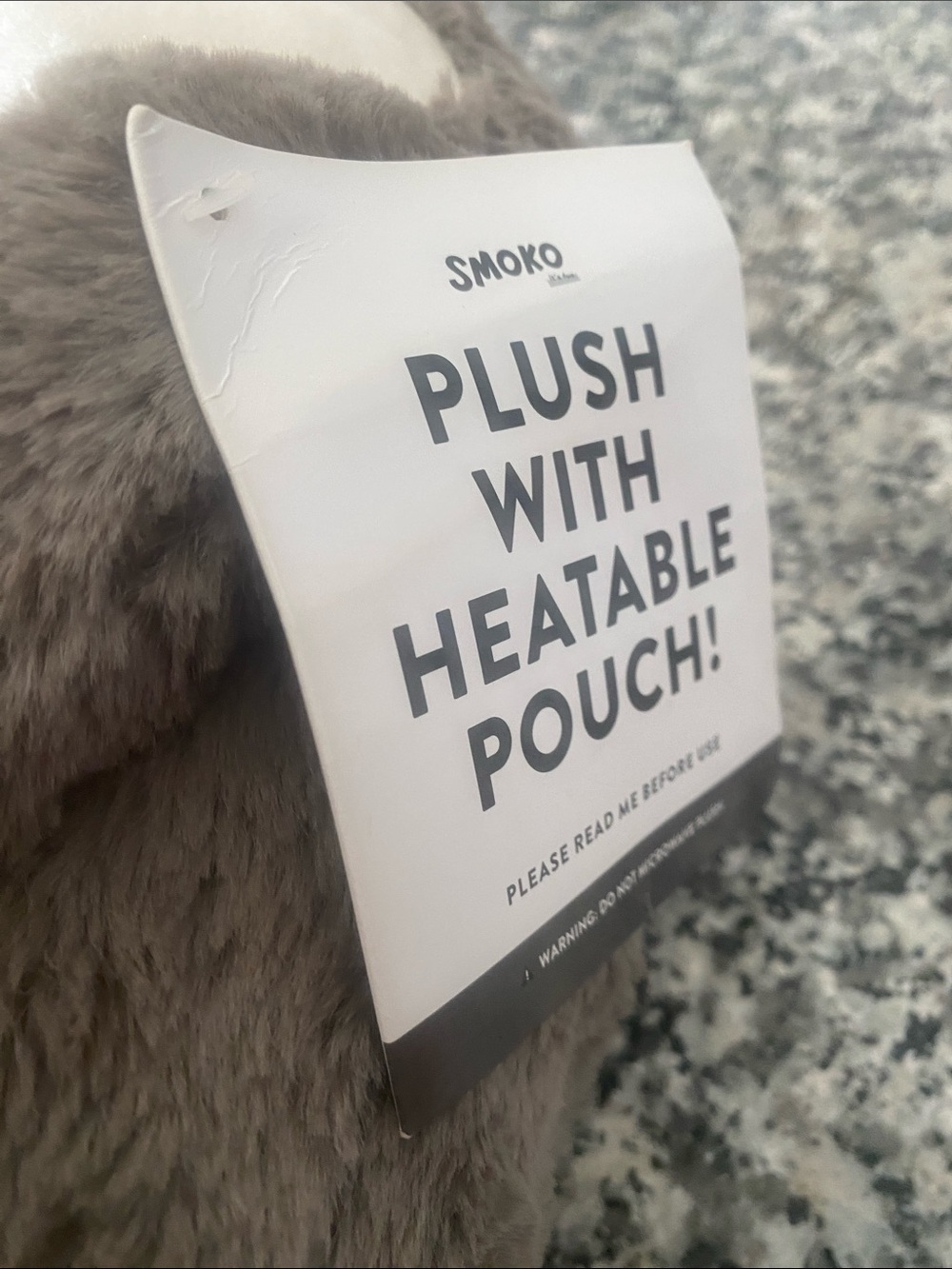 NWT SMOKO Sloth Plush With Heatable Pouch - Picture 6 of 11